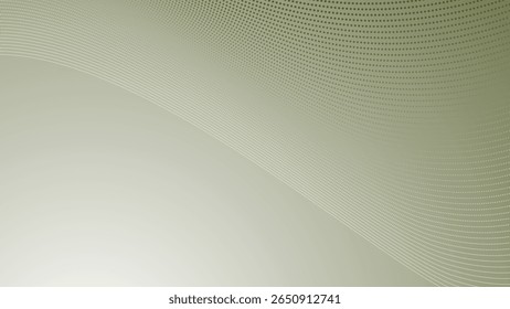 Gradiente verde do exército com fundo de curva de meio-tom para design gráfico e digital abstrato moderno