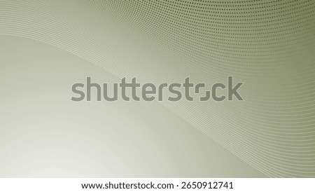 Green army gradient with halftone curve background for modern abstract digital and graphic design
