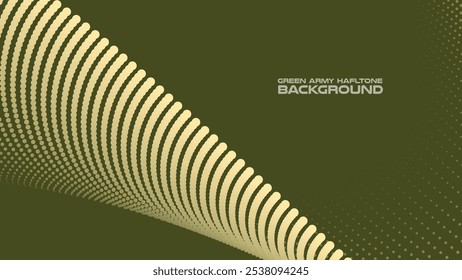Green army halftone abstract background for backdrop or presentation