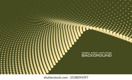 Green army halftone abstract background for backdrop or presentation