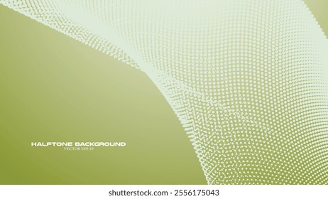 Green army halftone abstract background for backdrop or presentation