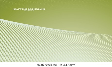 Green army halftone abstract background for backdrop or presentation