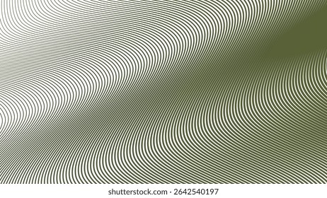 Green army stripes line wavey seamless pattern background abstract military camouflage style design