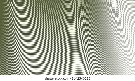 Green army stripes line wavey seamless pattern background abstract military camouflage style design