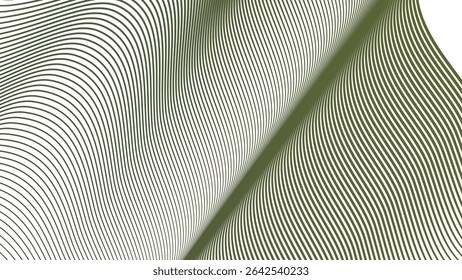 Green army stripes line wavey seamless pattern background abstract military camouflage style design