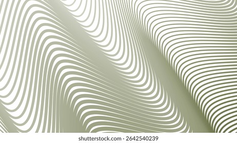 Green army stripes line wavey seamless pattern background abstract military camouflage style design
