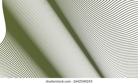 Green army stripes line wavey seamless pattern background abstract military camouflage style design