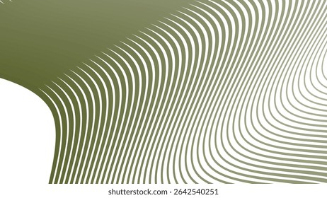 Green army stripes line wavey seamless pattern background abstract military camouflage style design