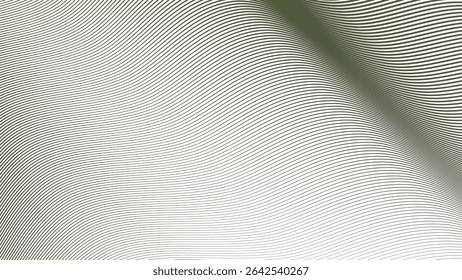 Rayas verdes del ejército línea ondulada sin fisuras patrón de fondo abstracto militar camuflaje estilo diseño