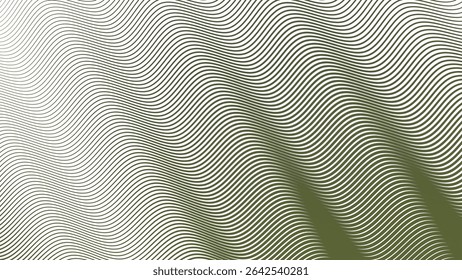 Green army stripes line wavey seamless pattern background abstract military camouflage style design