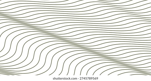 Green army stripes line wavey seamless pattern background abstract military camouflage style design