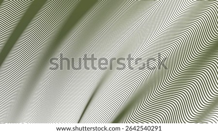 Green army stripes line wavey seamless pattern background abstract military camouflage style design