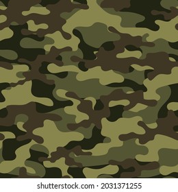 green army vector camouflage pattern. seamless camouflage print for clothing or print
