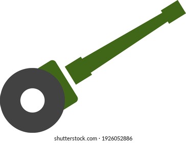 Armamento verde del ejército, ilustración, vector sobre fondo blanco.