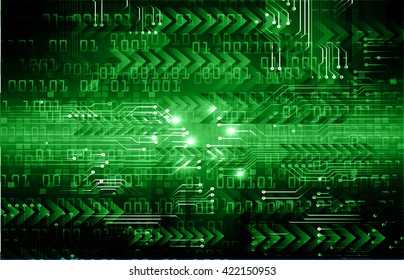 green arrow abstract light hi speed internet technology background illustration, Background conceptual image of digital. eye scan virus computer. motion move graphic. vector