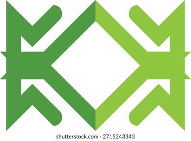 Green Arrow Abstract Logo Design