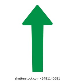 Green Arrow. Arrow up down icon design illustration. Long arrow.