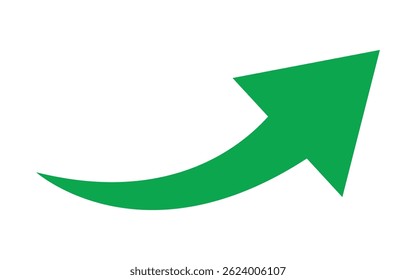 green arrow up and down. Long arrows icon. Long curved hand-drawn arrow isolated. Brush. Texture.