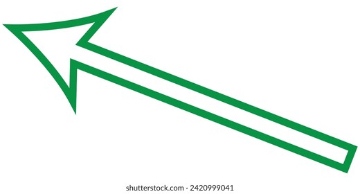green arrow glowing color for icon isolated on white, arrow green pointer left symbol for direction, simple arrow pointing left for navigation, arrow cursor for digital upload icon, vector,7891
