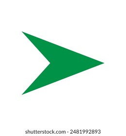 Green arrow icon, arrow icon on white  background. arrow green pointer right symbol for direction, simple arrow pointing right for navigation. Vector illustration. Eps file 97.