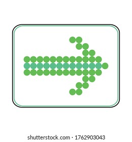 Green arrow icon vector illustration 