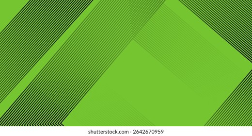 Green Arrow Lines on Dark Abstract Background. futuristic technology concept