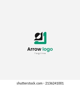 Green Arrow Logo And Black Half Circle