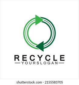 Plantilla de icono del vector del logotipo de la flecha verde