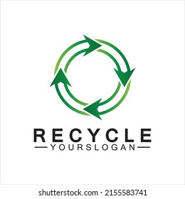 Plantilla de icono del vector del logotipo de la flecha verde