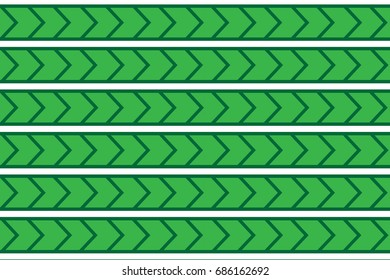 green arrow right pattern