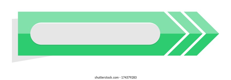 the green arrow shape with search field / The arrow with search field  / the arrow 