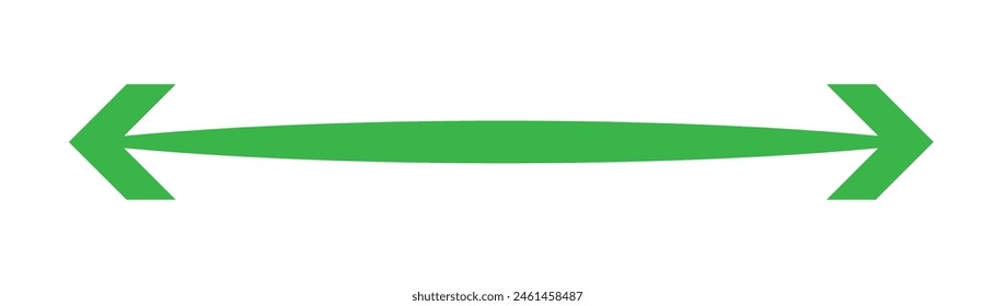 Green arrow sign. Smooth colored stickers on white background. simple green arrow. 10 eps.