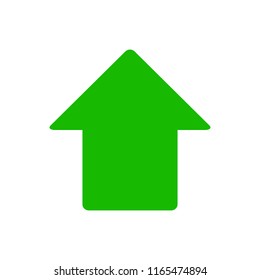 Green arrow symbol. Arrow icon