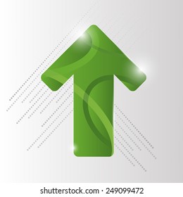 Green arrow vector background. Eps 10