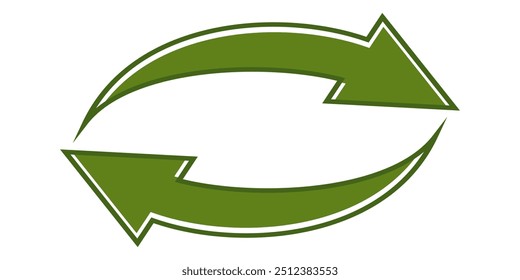Green arrow vector icon isolated on white background. Arrow shows direction symbol in flat style. Green icon vector in flat style. jump icon
