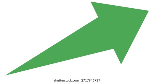 Icono de Vector de flecha verde aislado sobre fondo blanco. La flecha muestra el símbolo de dirección en estilo plano. Vector de icono verde en estilo plano. icono de salto