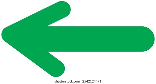 vetor de seta verde isolado em um fundo branco