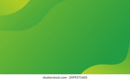 Green arrows abstract background. Dynamic sound wave. Design element. Vector illustration