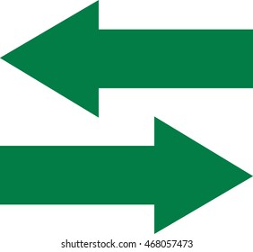 Green arrows back and forward