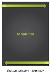Green arrows on dark
