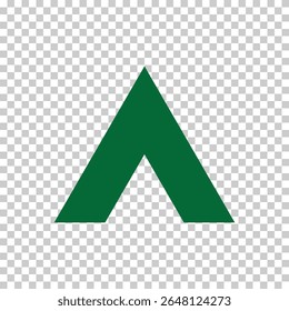 Green Arrow-Shaped Logo for Websites and Mobile Apps