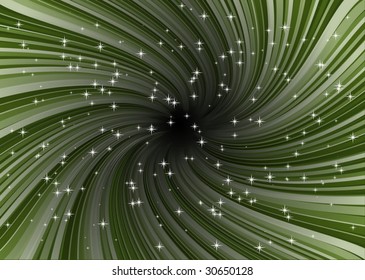Green art background  twisted