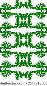 Green art vector seamless decoration for cloth design