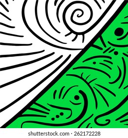 Green art wallpaper