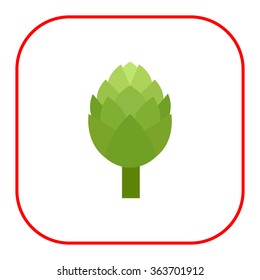 Green artichoke icon
