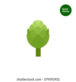 Green artichoke icon