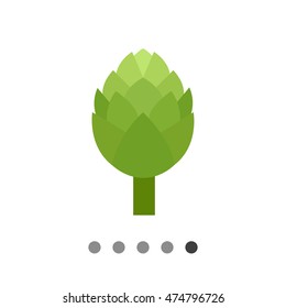 Green artichoke icon