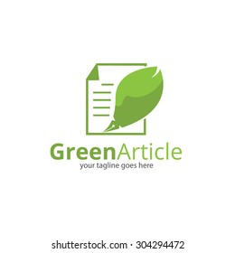 Green Article Logo Template