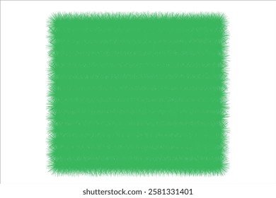Green artificial grass for the floor