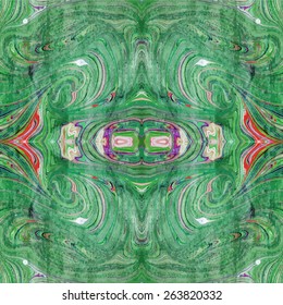 green artwork ebru texture, marbling exotic abstract background 